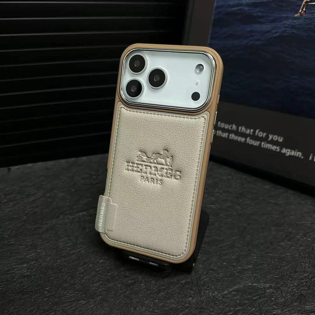 Premium H Microfiber Leather iPhone Case